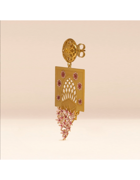 Pendientes florales de oro de Córdoba