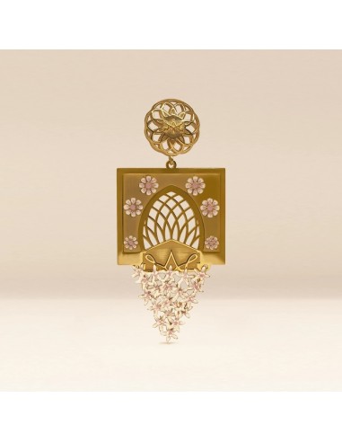 Pendientes florales de oro de Córdoba