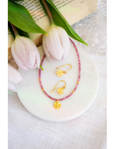 Collar "Kleenfa" Turmalina Rosa