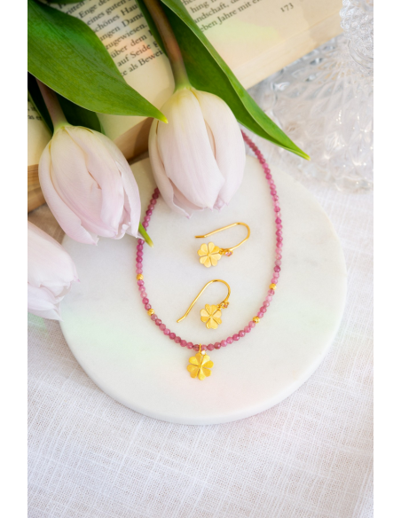 Collar "Kleenfa" Turmalina Rosa