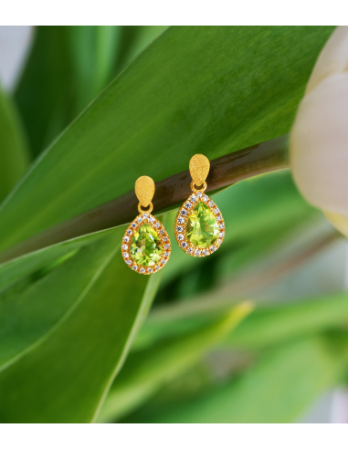 Pendientes "Antoinette" Peridot