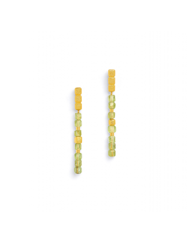 Pendientes "Cuseni" Peridoto