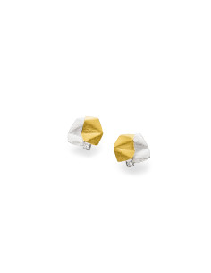 Silver, Gold and Diamond Princess Earrings