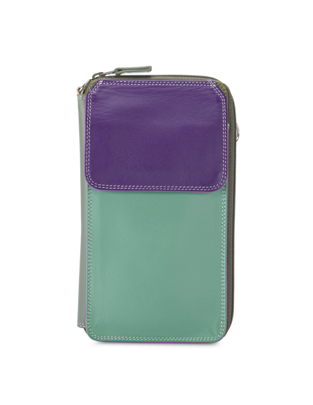 copy of Zip Round Multi Purse with Shoulder Strap Orchid