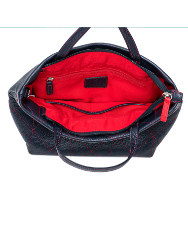 Bolso Pienza con asa azul y rojo