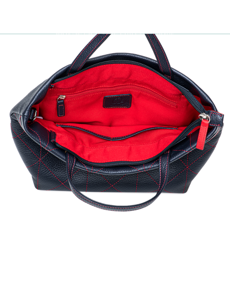 Bolso Pienza con asa azul y rojo