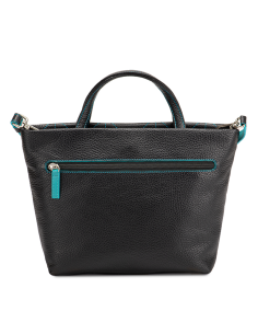 Bolso Pienza con asa Negro y Azul 2