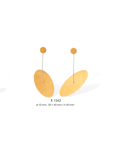 Pendiente Oval mediano