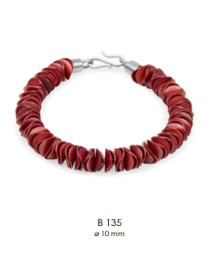 Pulsera Plata Roja