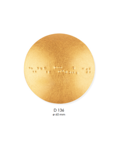 Broche Puntos Dorado Grande