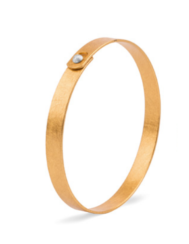 Pulsera Botón Dorada
