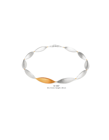 Collar Hojas Bicolor