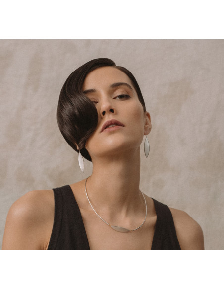 Pendientes Hojas Plata