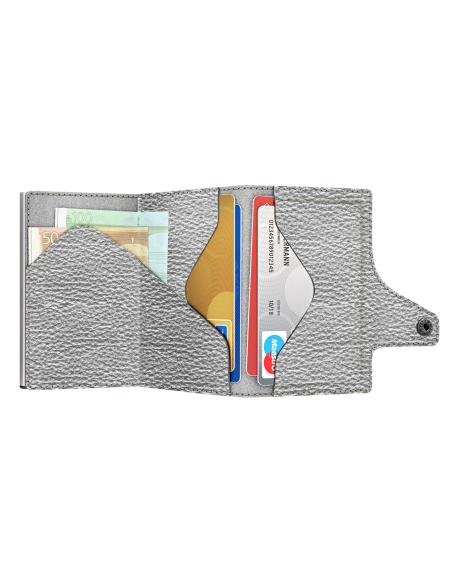 Click & Slide Wallet Silver Metallic/Silver