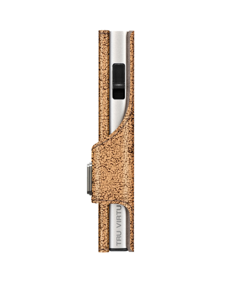 CLICK & SLIDE Glitter Goldbrown/Silver Purse