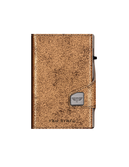 CLICK & SLIDE Glitter Goldbrown/Silver Purse