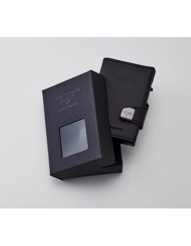 CLICK & SLIDE Nappa Black/Black Wallet