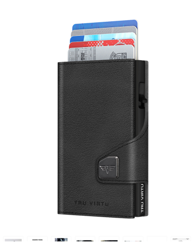 CLICK & SLIDE Nappa Black/Black Wallet