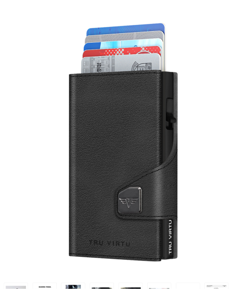 CLICK & SLIDE Nappa Black/Black Wallet