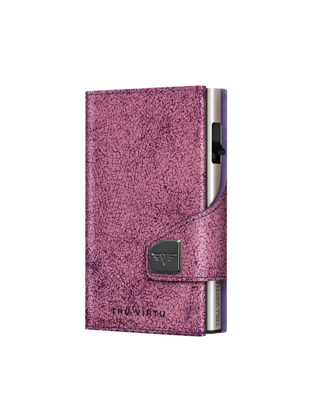 CLICK & SLIDE Glitter Blackberry/Silver Wallet