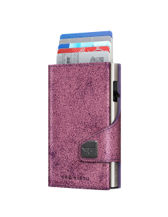 CLICK & SLIDE Glitter Blackberry/Silver Wallet