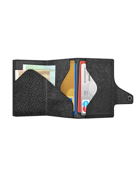CLICK & SLIDE Sting Ray Black/Black Wallet