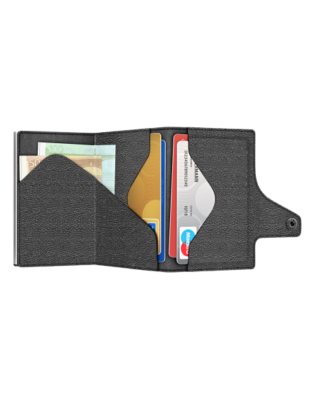 CLICK & SLIDE Punk Silver/Silver Wallet