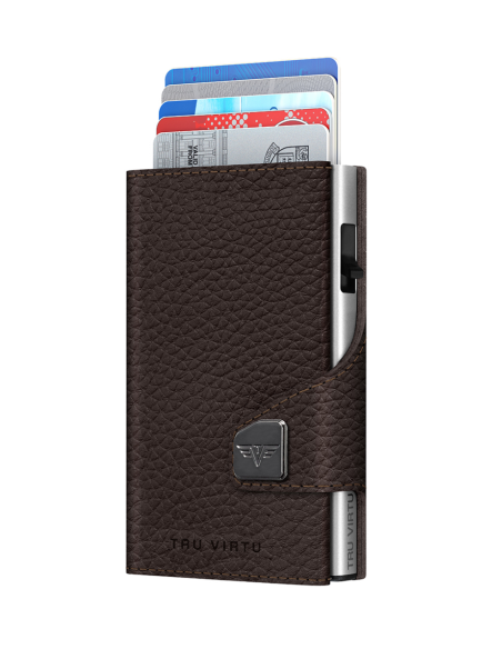 C&S Pebble Wallet Brown/Silver