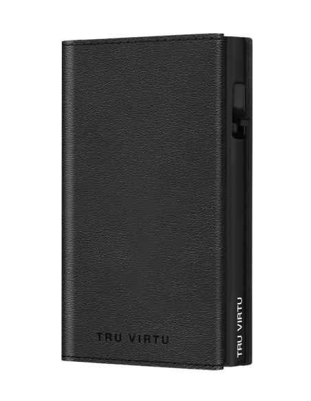 CLICK & SLIDE Sleek Nappa Black/Black Wallet