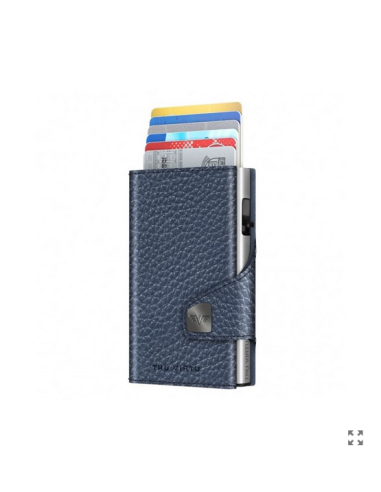 TRUE VIRTU Wallet CLICK&SLIDEPebble Navy Blue/Silver