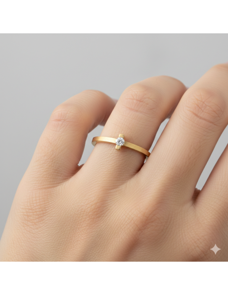 Anillo Solitario Sandra