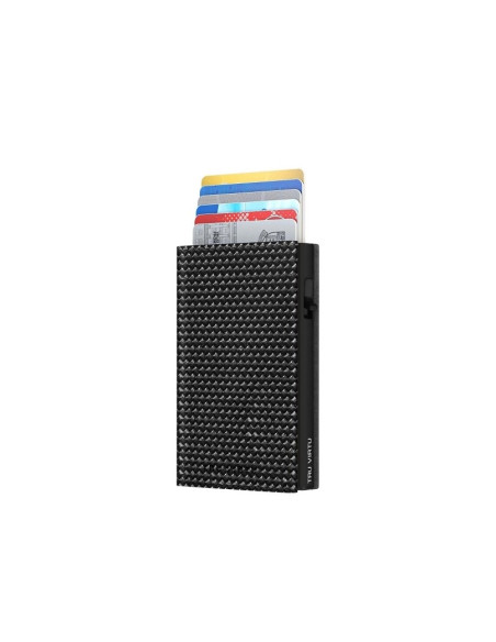 Click & Slide Wallet Sleek Diag. Carbon Black/Black