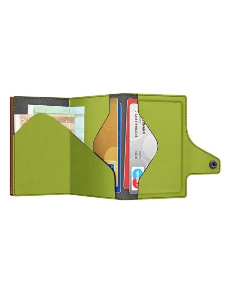 Monedero C&S Vegan Bio Apple Brown-Green/Brown