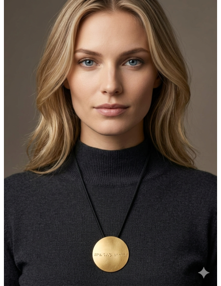 Large Gold Dot Brooch