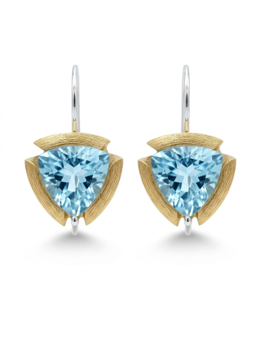Topaz Triangle Earrings