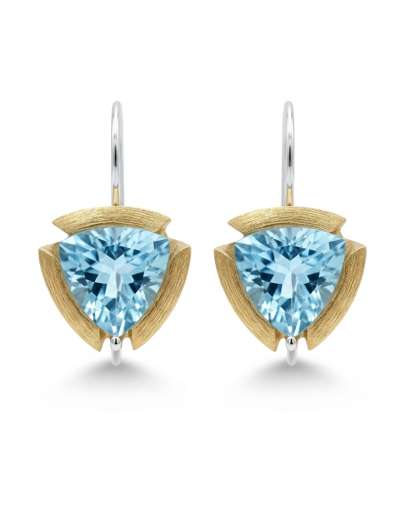 Topaz Triangle Earrings