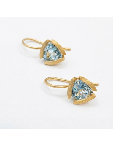 Topaz Triangle Earrings
