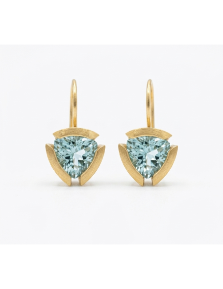 Topaz Triangle Earrings