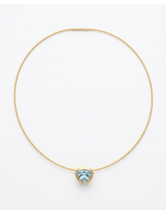Topaz Triangle Pendant 2