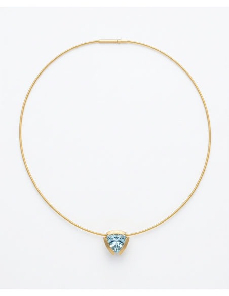 Topaz Triangle Pendant