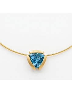 Topaz Triangle Pendant