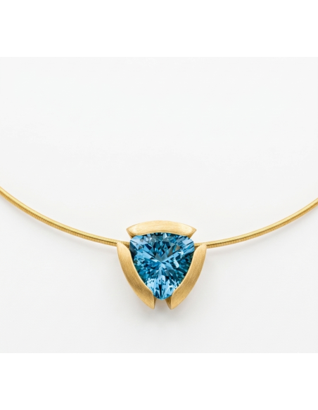 Topaz Triangle Pendant