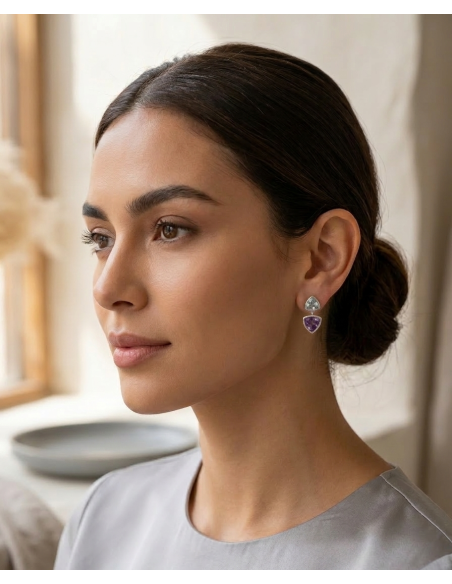 Amathyst earrings