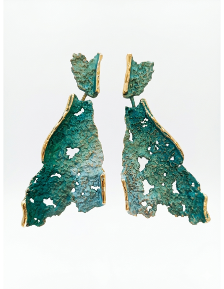 Earrings Intenzza Green Long large