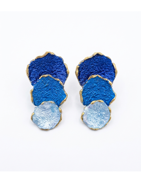 Pendientes Atlas Azules