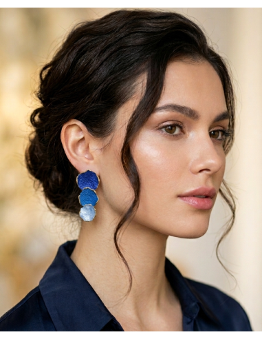 Pendientes Atlas Azules