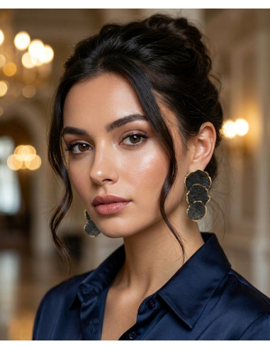 Goldenblack Atlas Earrings