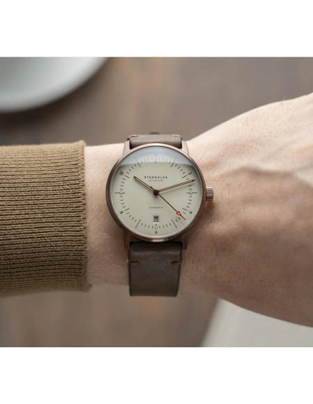 Reloj Sternglas Naos Automatico Alabaster Bronce