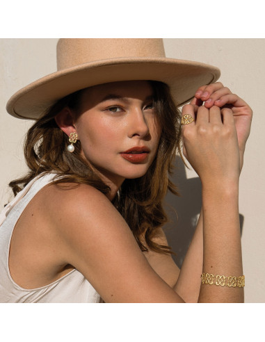 "Marrakesh" Earrings with Pearls