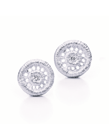 "My Turandot" Earrings Silver and Diamonds